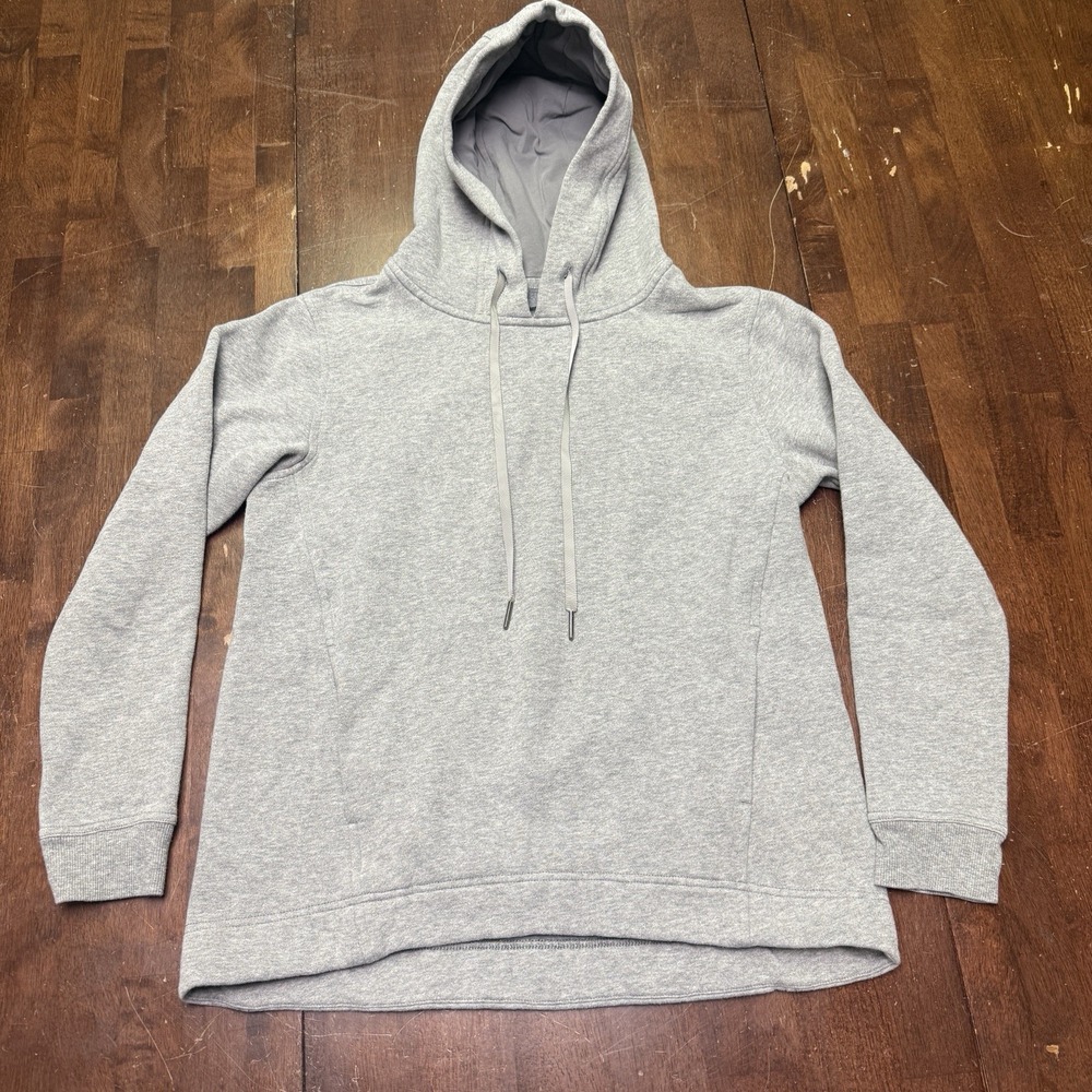 Lululemon Wind Down Pullover Heathered Medium Grey Sweatshirt Size 4 W3ANBS‎